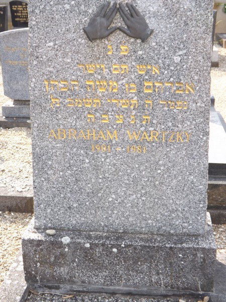 Grafsteen van Wartsky Abraham