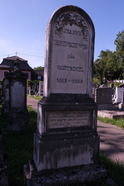 Grabstein von Brunschwig Jeanne