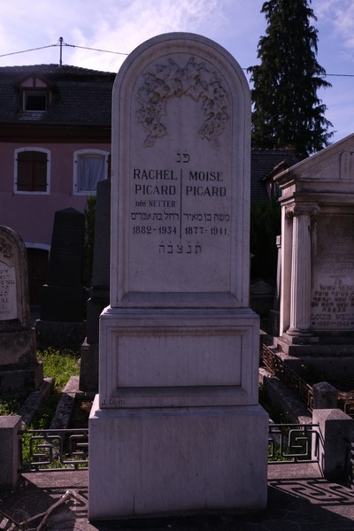 Grabstein von Picard Rachel