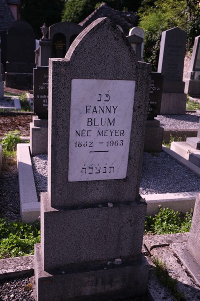 Stèle de Blum Fanny