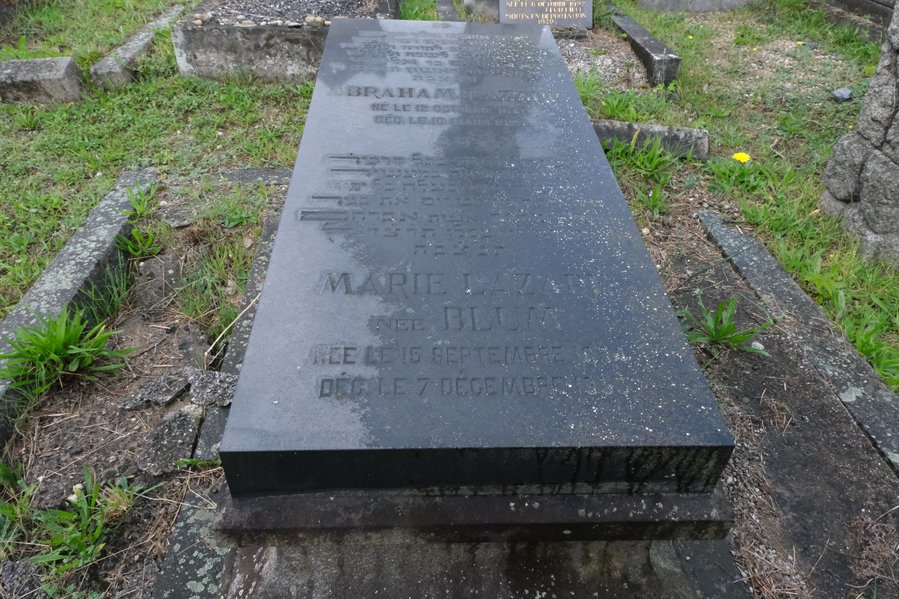 Lazare Abraham fejfája