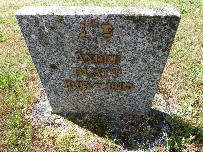 Grabstein von Blatt André