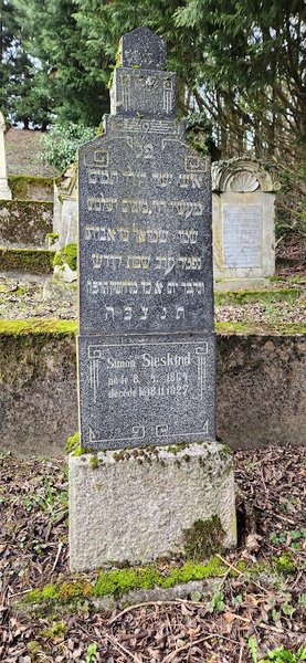 Grabstein von Sieskind Simon