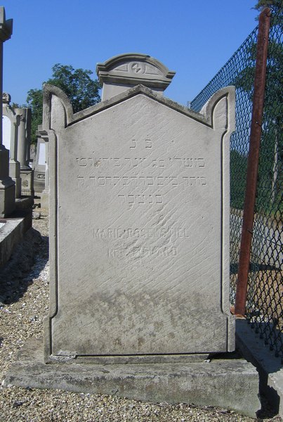 Rosenstiel Marie fejfája