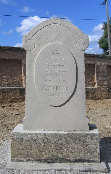 Klein David fejfája