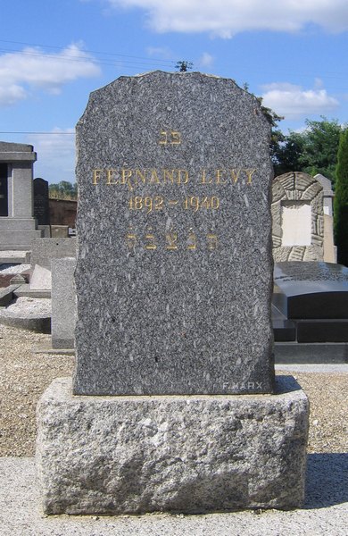 Lévy Fernand fejfája