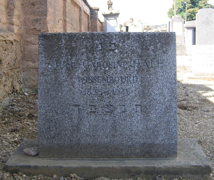 Tombstone of Half Julie Caroline