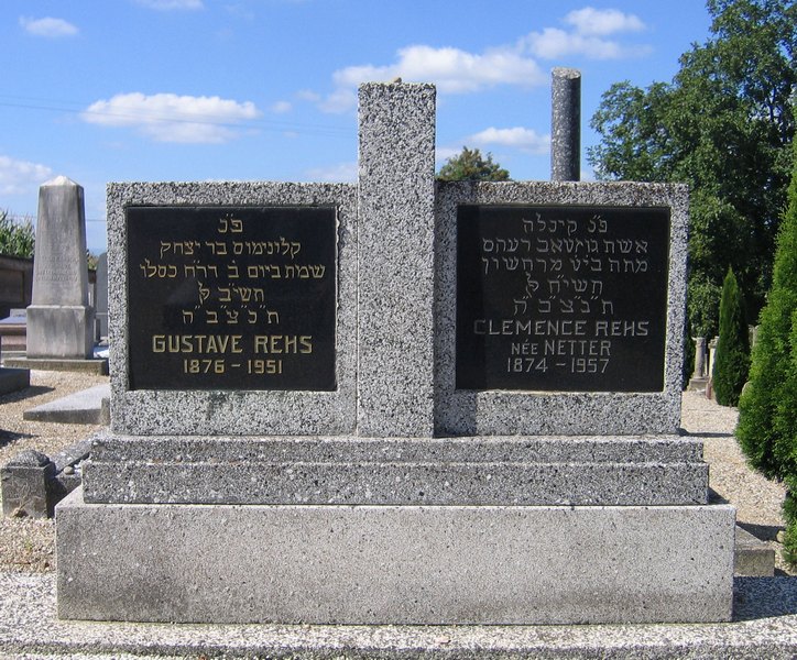 Rehs Gustave fejfája