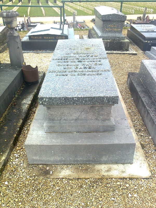 Stèle de Hayem Caroline