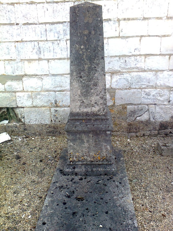 Grabstein von Bechert Jules