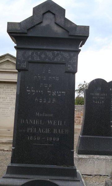 Grabstein von Weill Pélagie