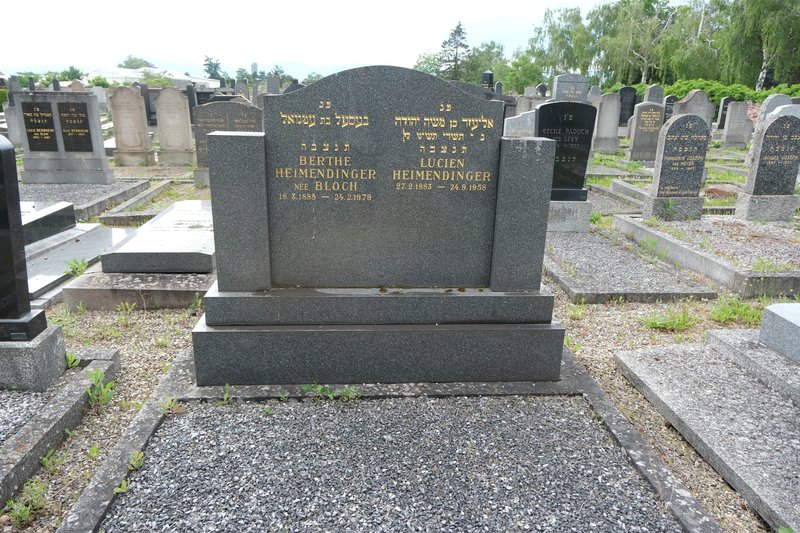 شاهدة قبر Heimendinger Berthe