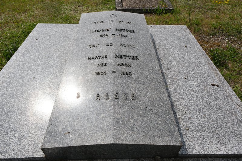 شاهدة قبر Netter Marthe
