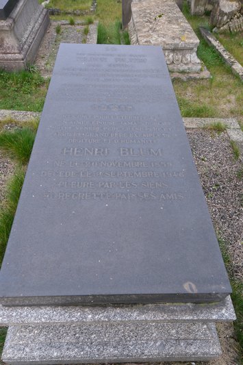 Lápide de Blum Henri