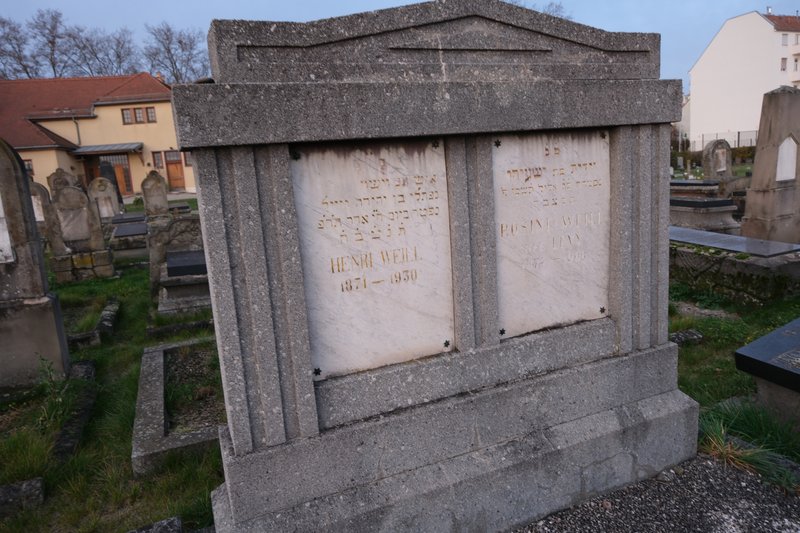 Stèle de Weill Rosine
