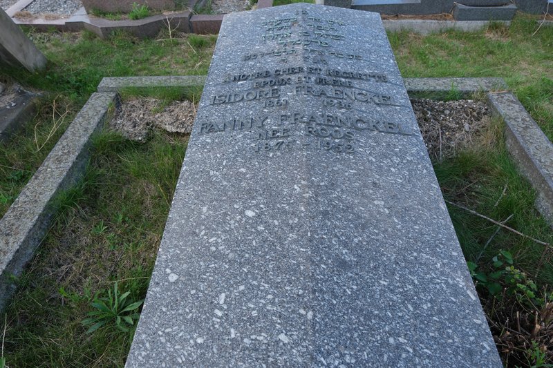 Fraenckel Isidore fejfája
