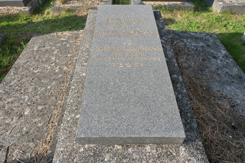 Tombstone of Kaufmann Marcel