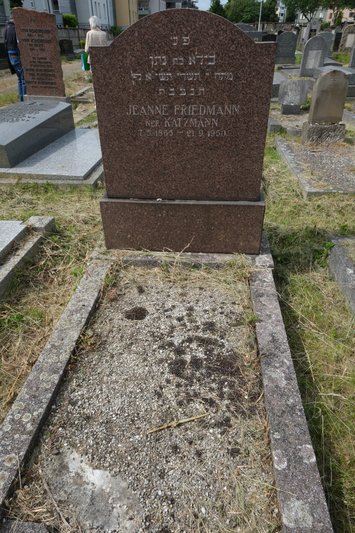شاهدة قبر Friedmann Jeanne