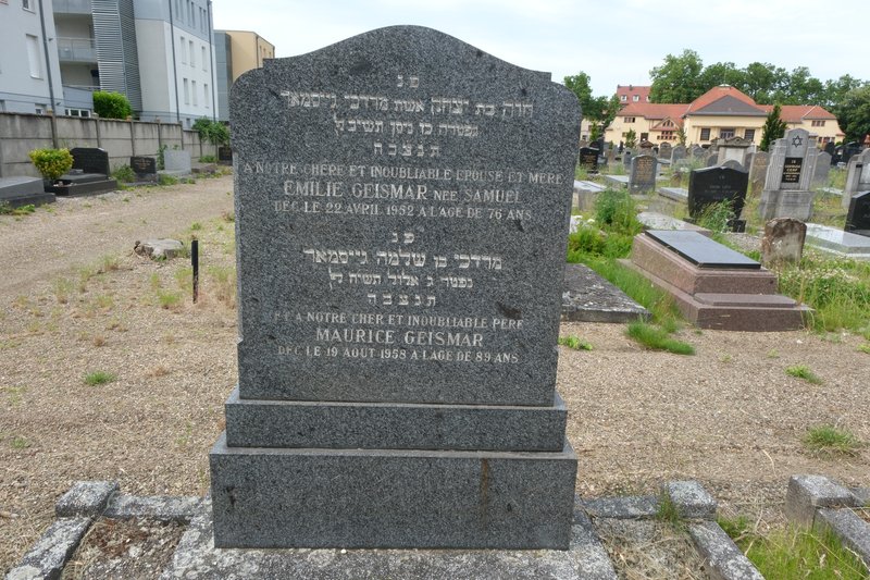 מַצֵּבה פון Geismar Emilie
