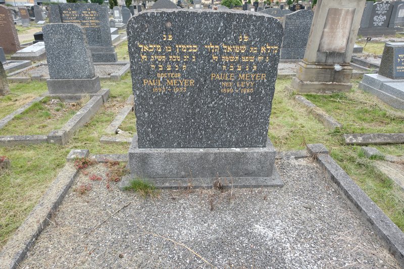 מַצֵּבה פון Meyer Paule