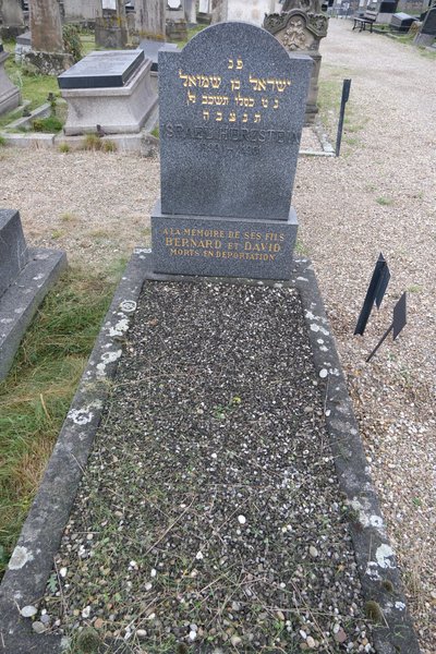 Grabstein von Herzstein Israël