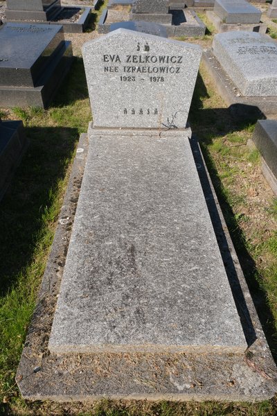 Grabstein von Zelkowicz Eva