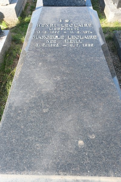 Tombstone of Leclaire Marcelle