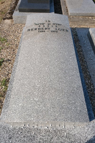 Grafsteen van Loeb Herbert