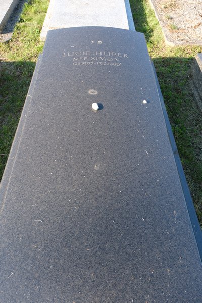 Lápide de Huber Lucie