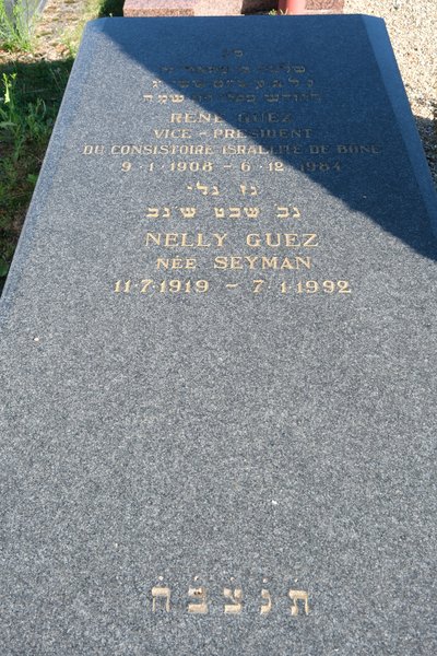Grabstein von Guez René