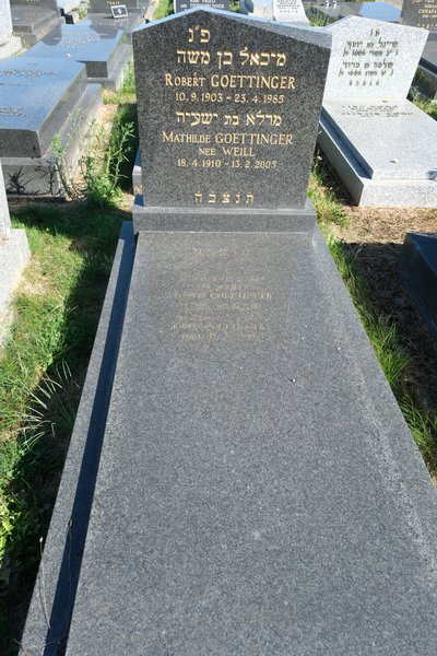 Grabstein von Goettinger Mathilde