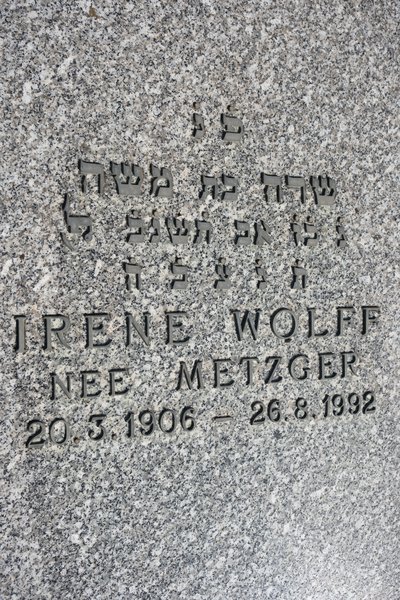 Stèle de Wolff Irène Sara