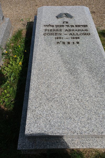 Cohen-Alloro Pierre Abraham 的墓碑