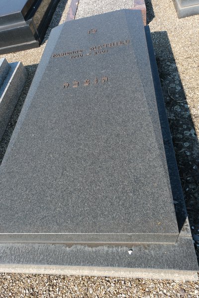 Grabstein von Mathieu Fabienne