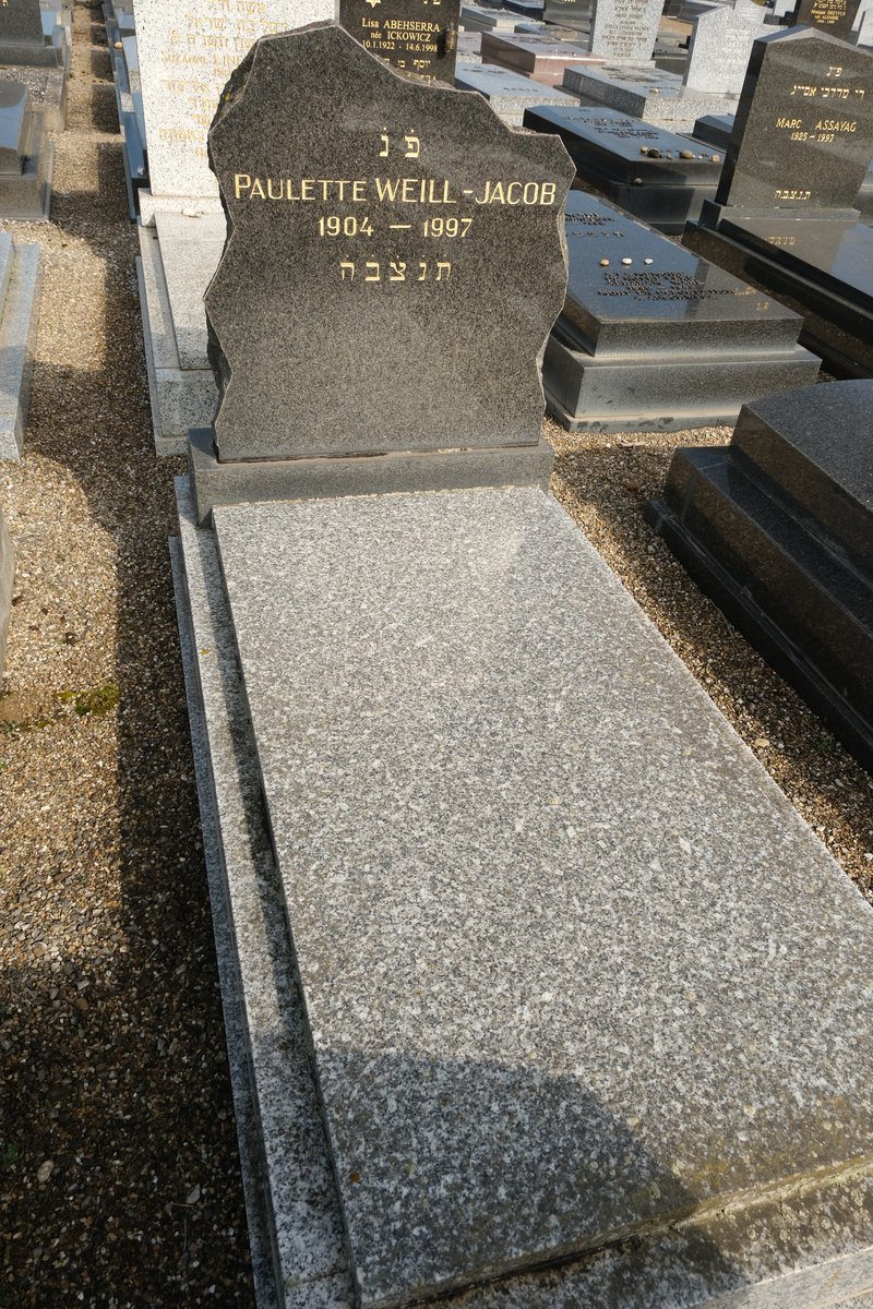 מַצֵּבה פון Weill Jacob Paulette