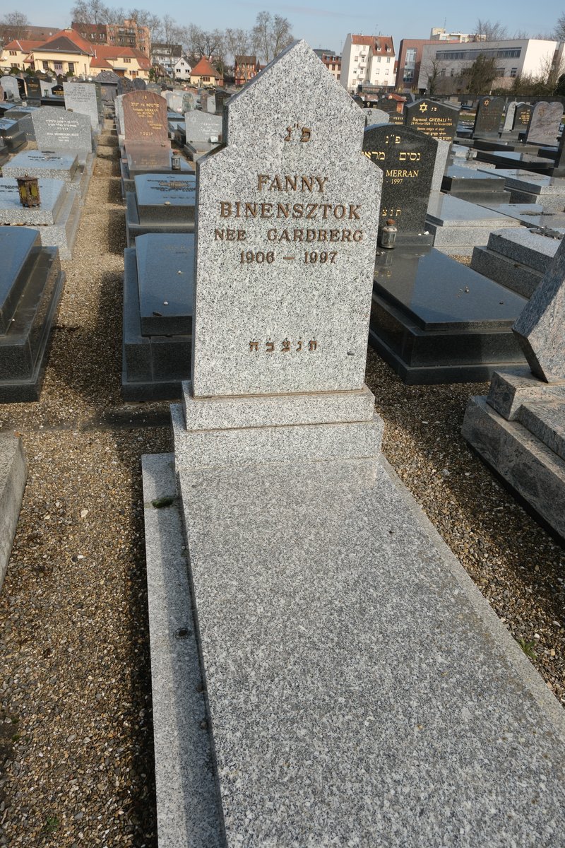 Grabstein von Binensztok Fanny