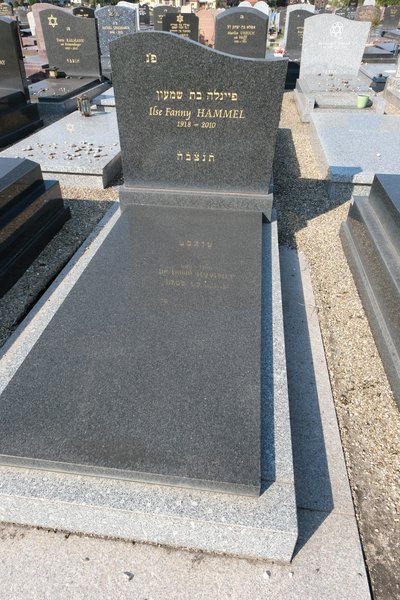 Lápide de Hammel Ilse Fanny