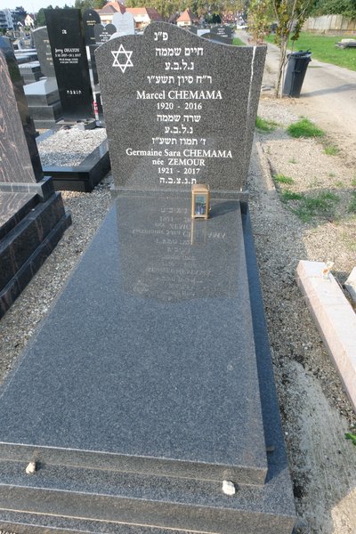 Grafsteen van Chemama Marcel