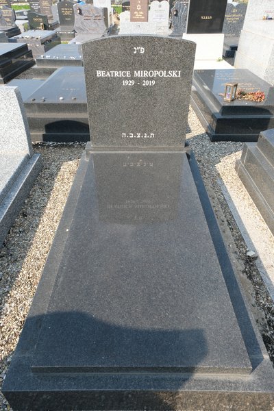 Grabstein von Miropolski Béatrice