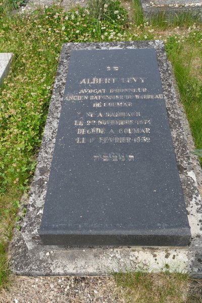 شاهدة قبر Lévy Albert