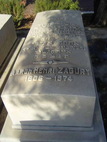 ZAGURY Aaron Henri 的墓碑
