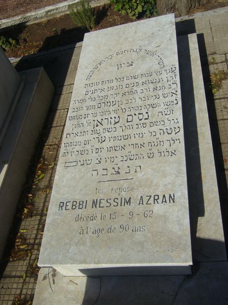 מַצֵּבה פון AZRAN Nessim Rabbi