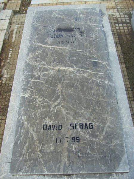 Tombstone of SEBAG David