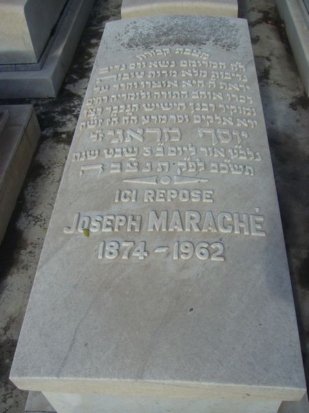 Tombstone of MARACHE Joseph