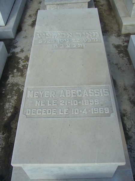 Tombstone of ABECASSIS Meyer