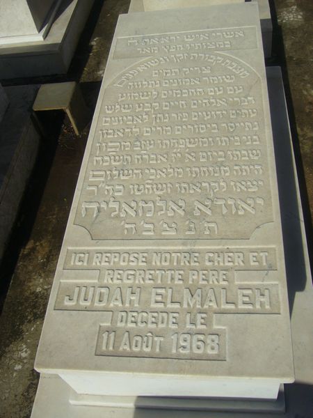ELMALEH Judah fejfája