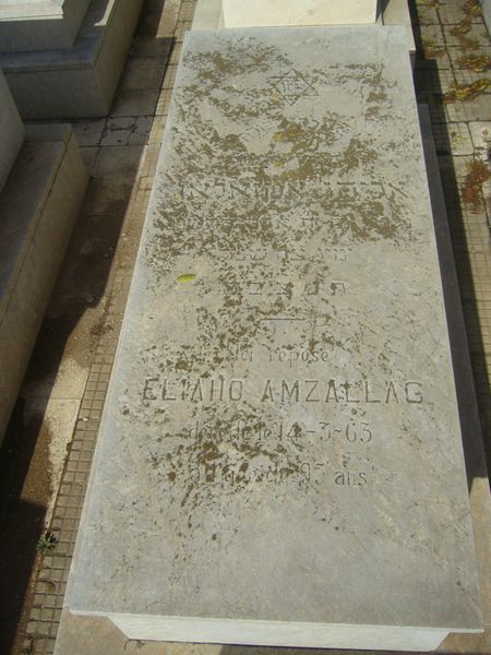 Tombstone of AMZALLAG Eliahou