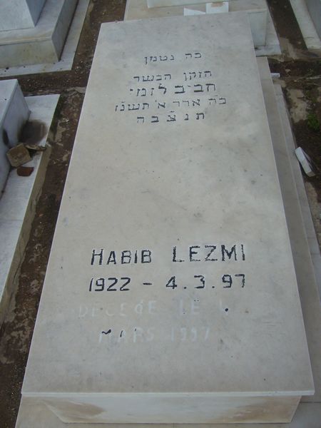 Tombstone of LEZMI Habib