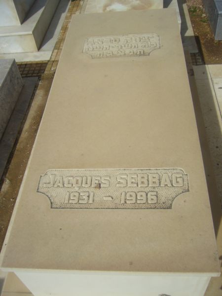Tombstone of SEBBAG Jacques