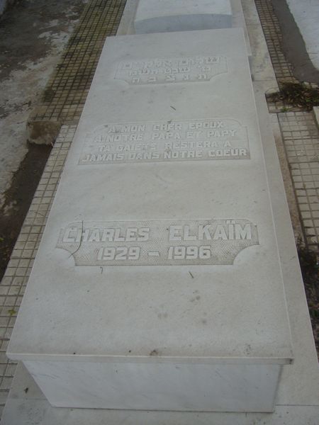 Stèle de ELKAIM Charles